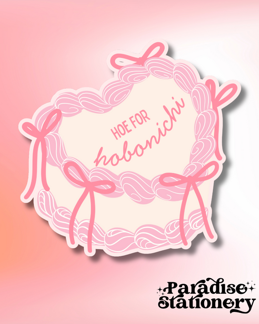 Hoe for Hobonichi Matte Sticker - Pink Aesthetic Vibes