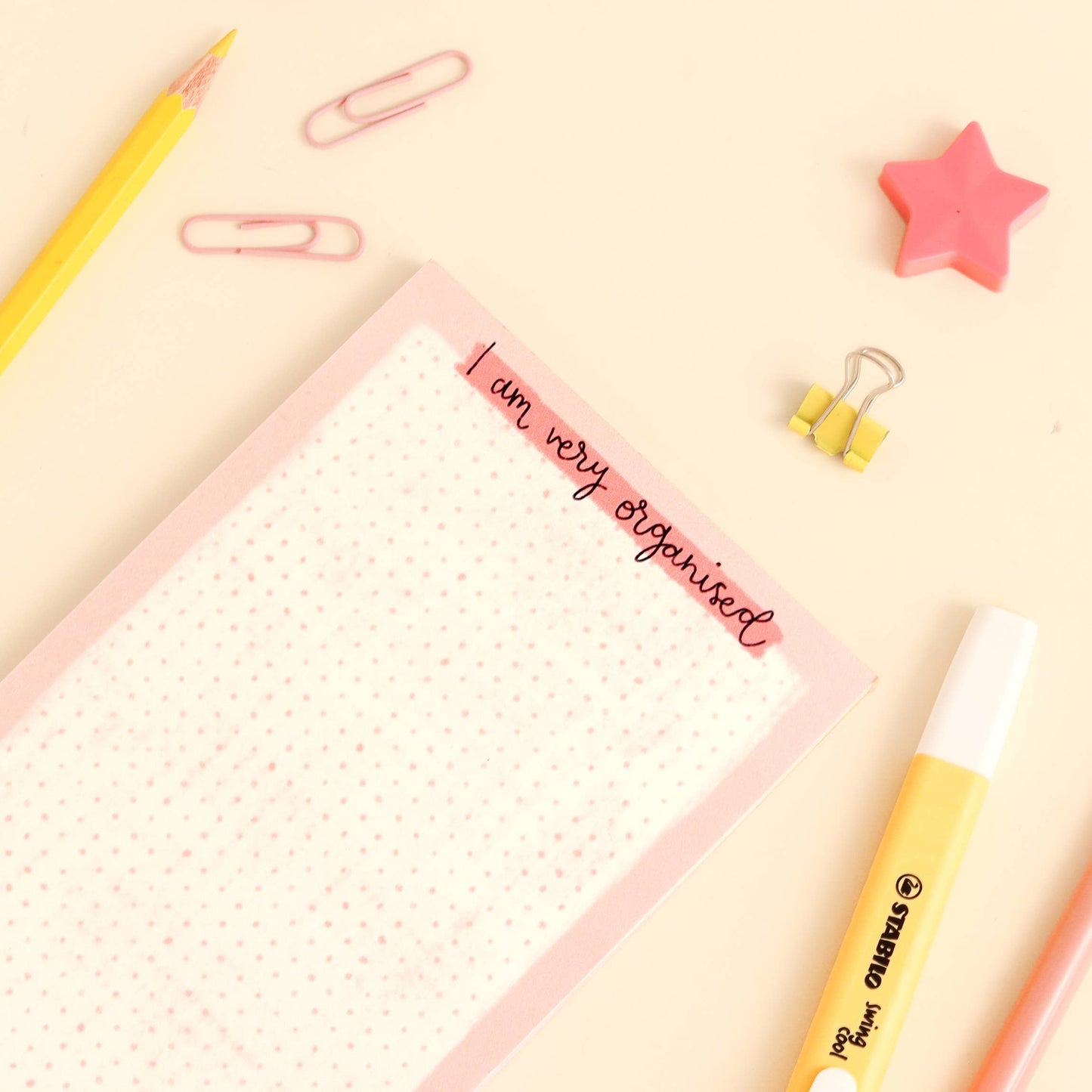 Magnetic to do list - I am very organised