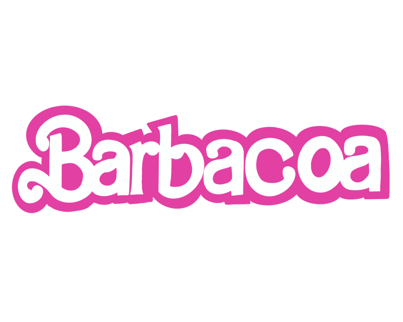 Barbacoa Sticker | Pink Barbie Font Mexican Food Vinyl Decal