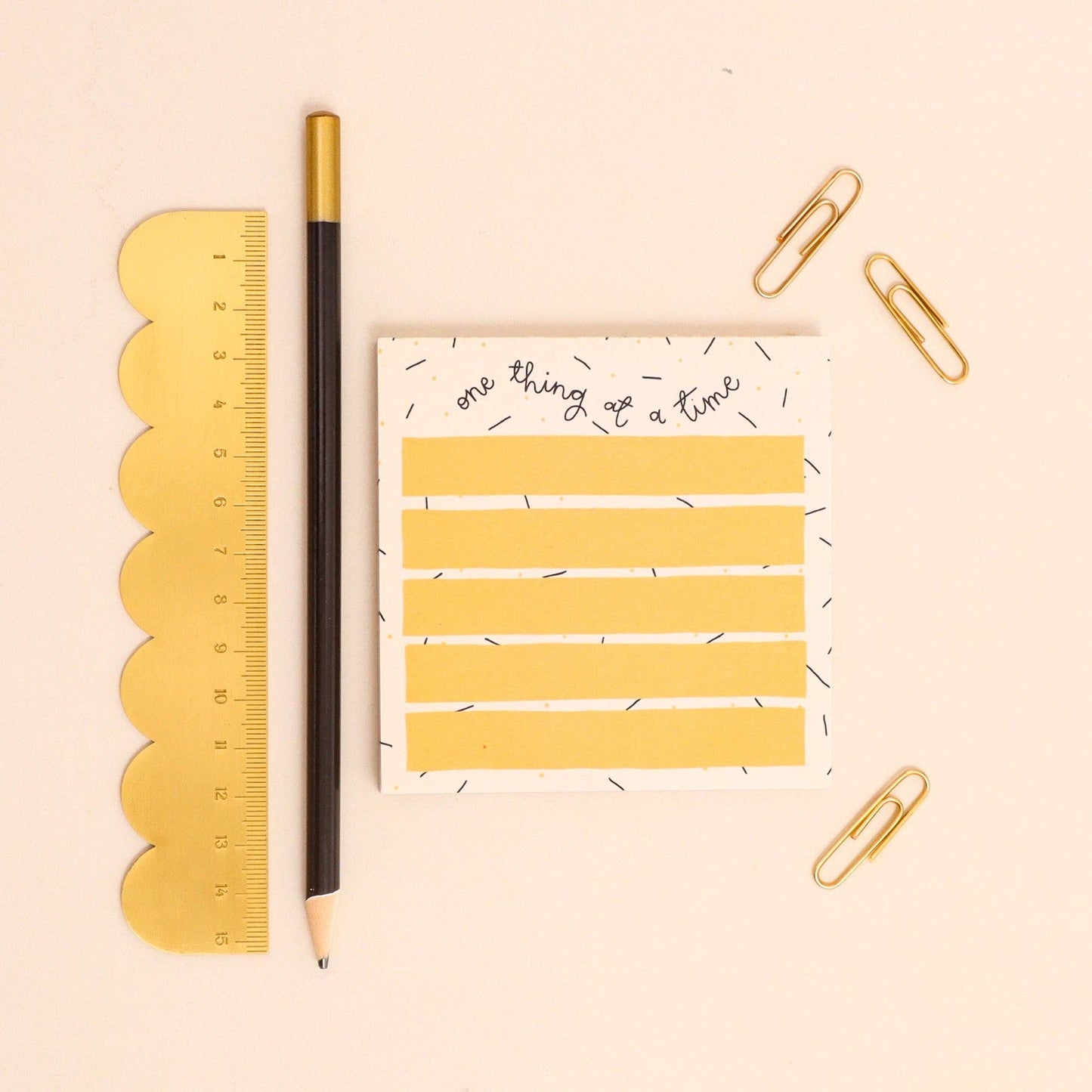 Memo pad - one thing at a time