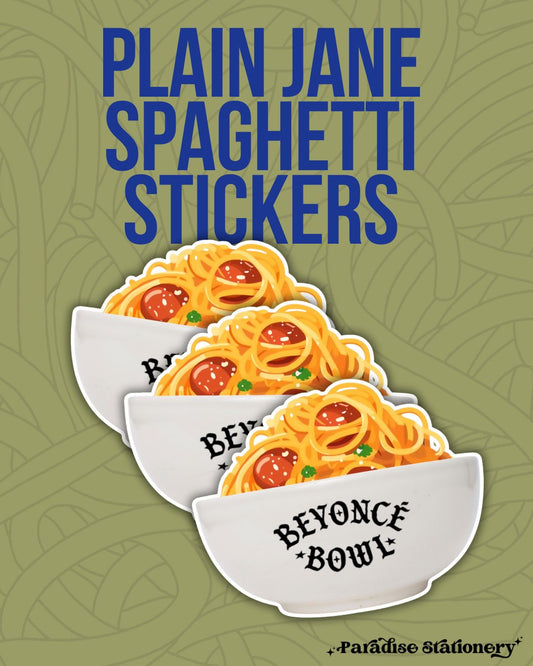 Plain Jane Spaghetti Sticker