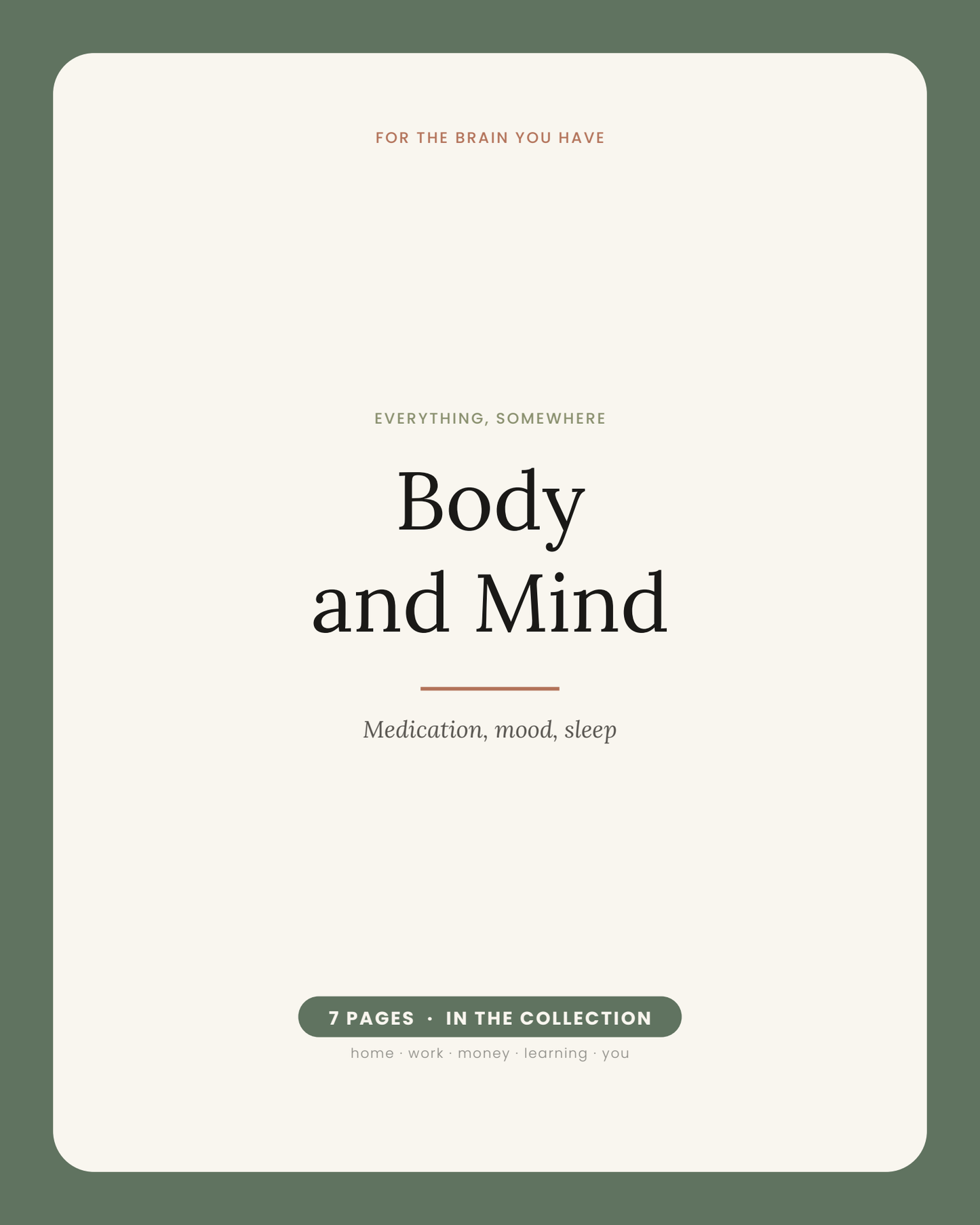 Everything, Somewhere: Body and Mind (Black & White)