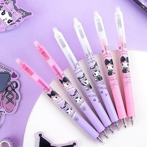 Sanrio My Melody & Kuromi Gel Ink Pen – 0.5 mm Fine Point, Official Licensed Stationery