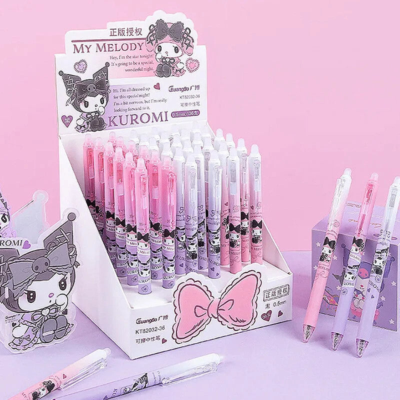 Sanrio My Melody & Kuromi Gel Ink Pen – 0.5 mm Fine Point, Official Licensed Stationery