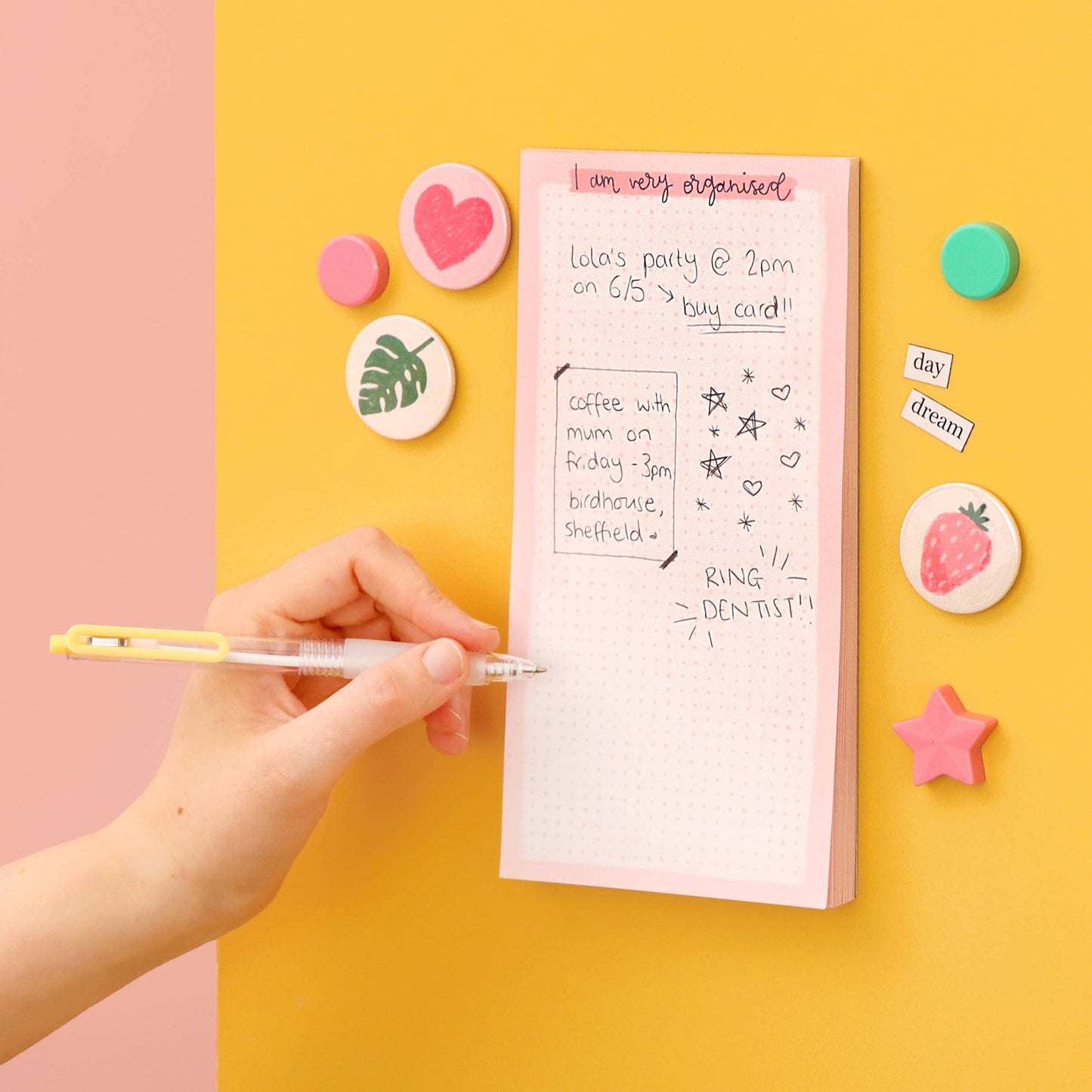 Magnetic to do list - I am very organised