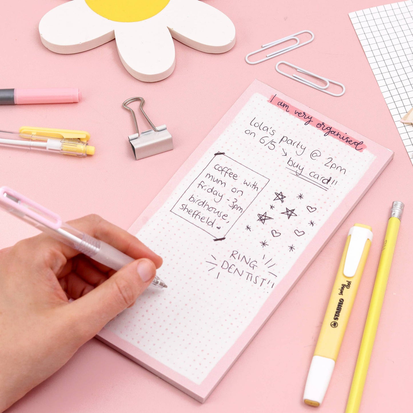 Magnetic to do list - I am very organised