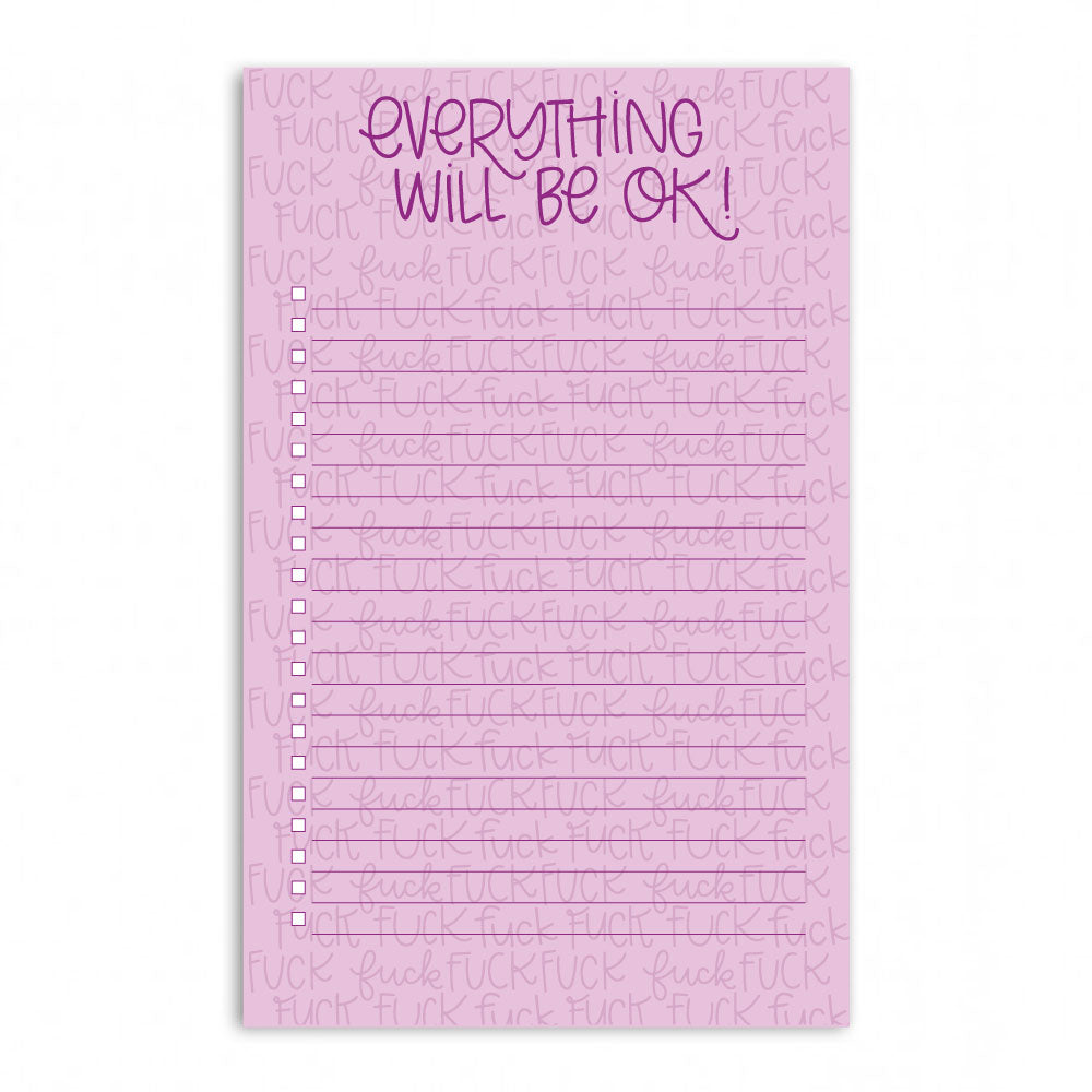 Everything Will Be OK Notepad
