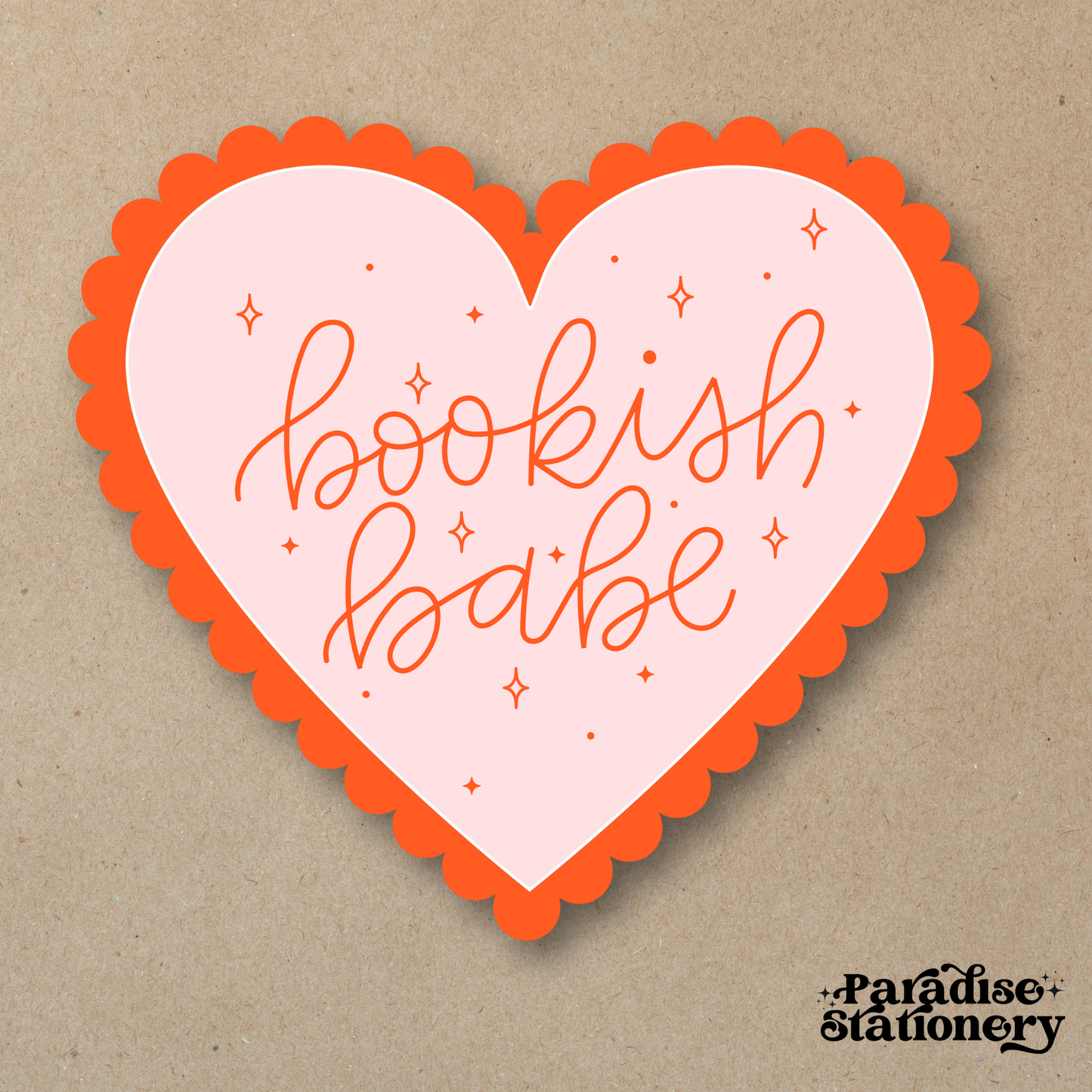 Bookish Babe Sticker Heart | Book Lover Vinyl Decal