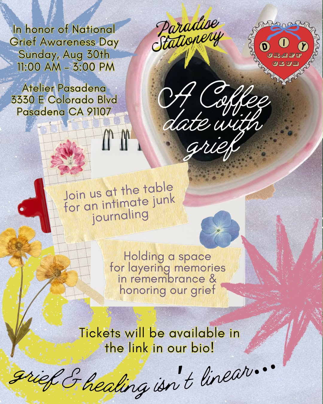 A Coffee Date with Grief - A special Scrap Session with DIY Craft Club