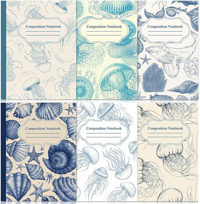 Vintage Ocean Composition Notebook, College Ruled