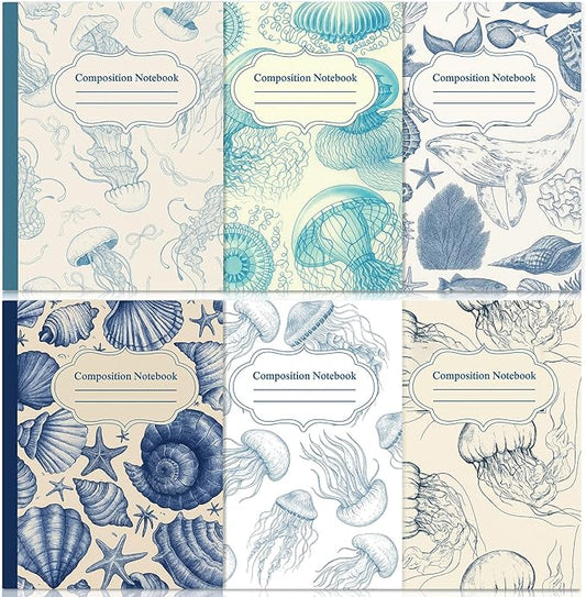 Vintage Ocean Composition Notebook, College Ruled