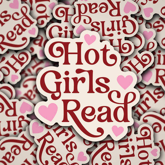 Vinyl Decal Hot Girls Read