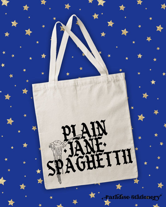 Plain Jane Spaghetti Tote Bag