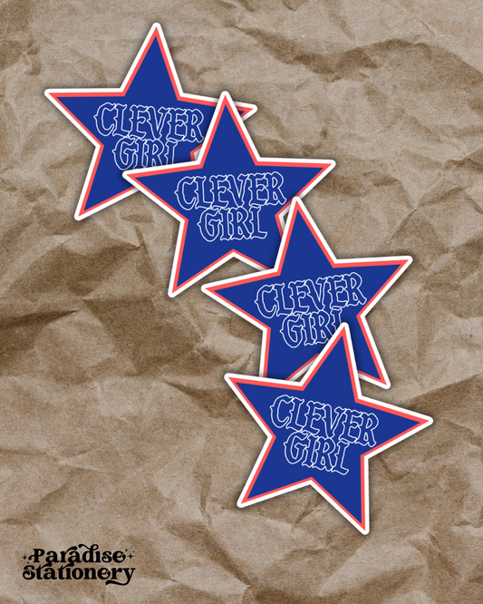 Clever Girl Star Sticker