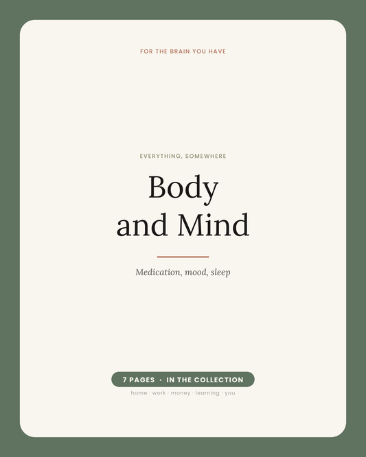 Everything, Somewhere: Body and Mind (Black & White)