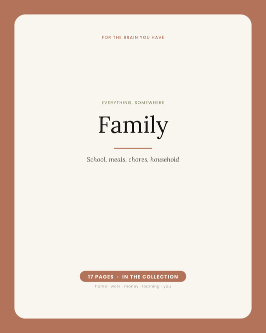 Everything, Somewhere: Family (Black & White)