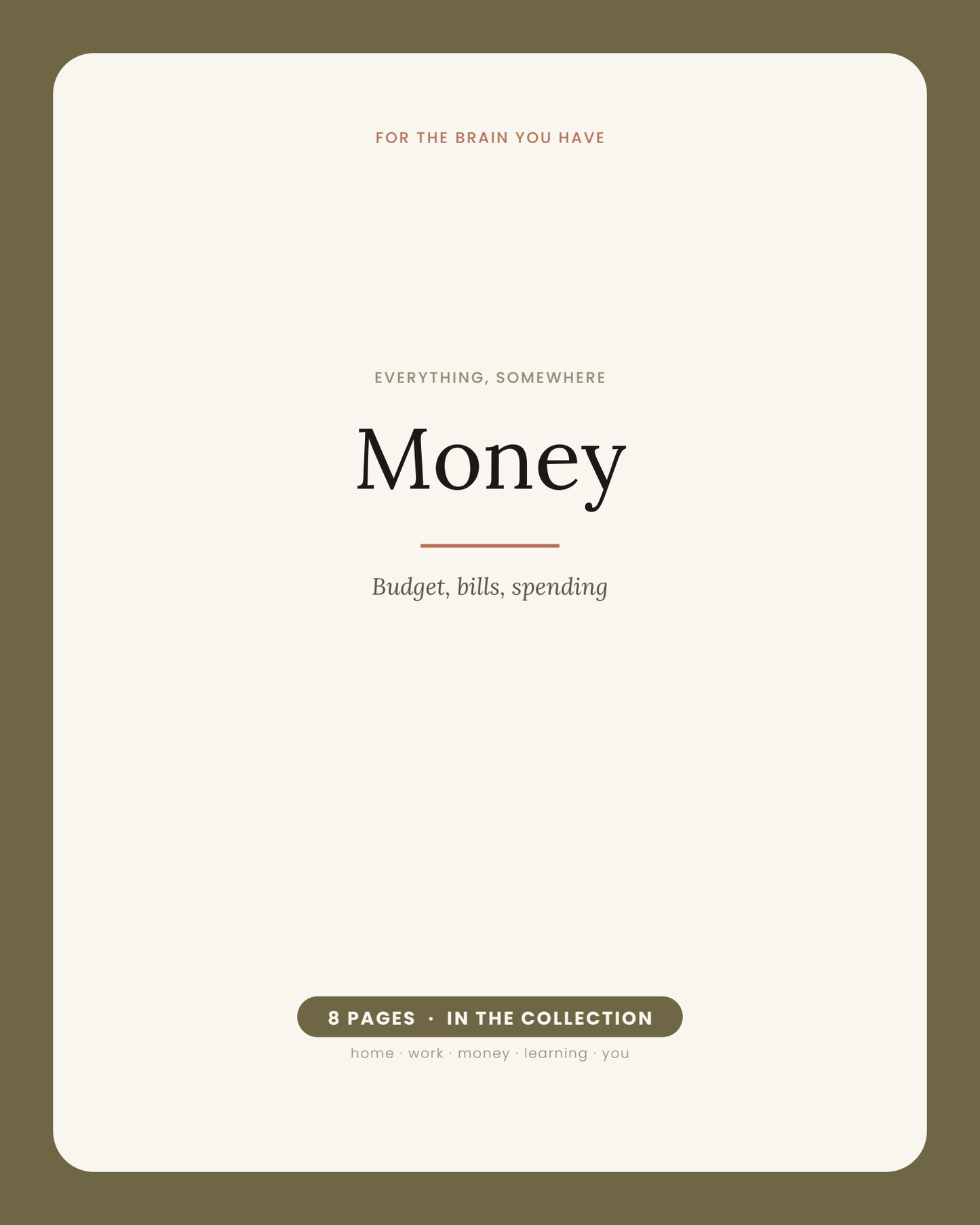 Everything, Somewhere: Money (Color)