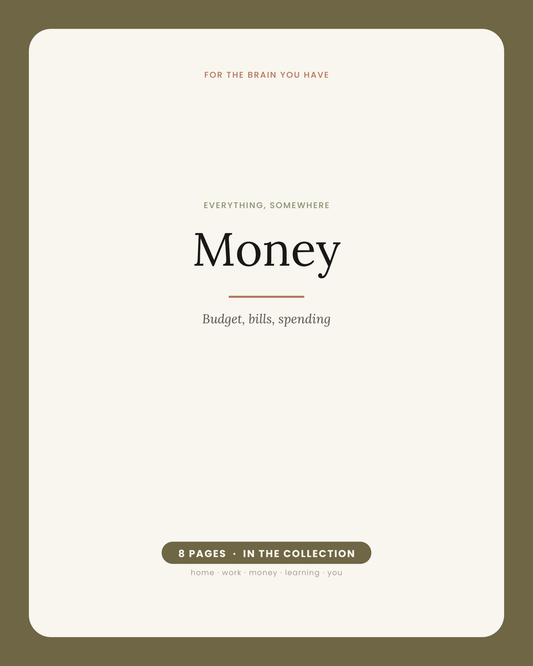 Everything, Somewhere: Money (Black & White)