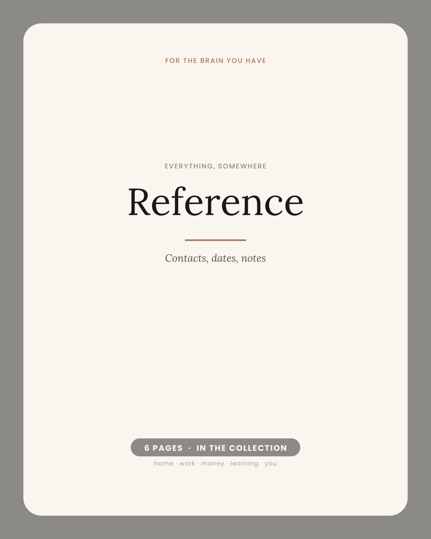 Everything, Somewhere: Reference (Color)