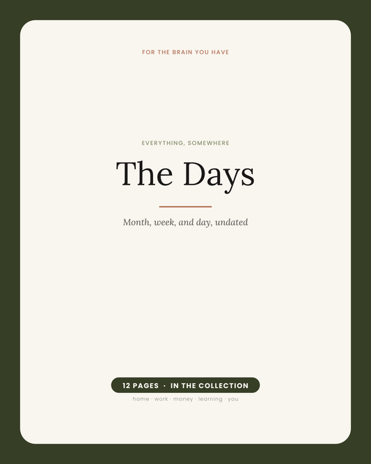 Everything, Somewhere: The Days (Black & White)
