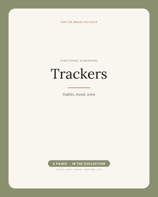Everything, Somewhere: Trackers (Black & White)