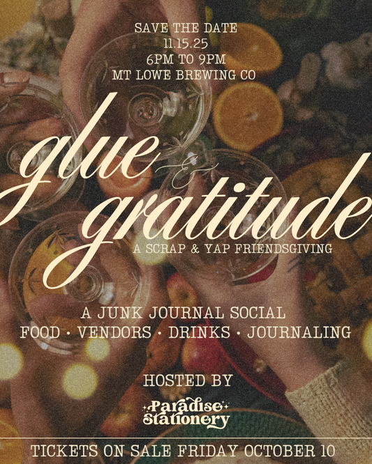 Glue & Gratitude - a Scrap & Yap Friendsgiving Junk Journal Social