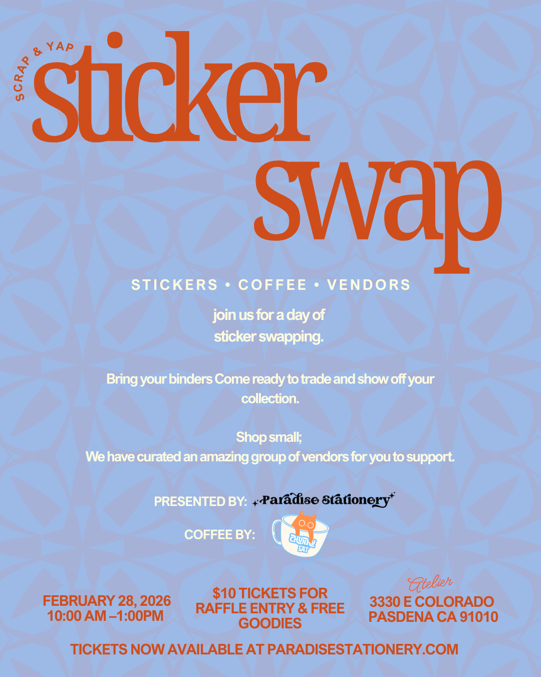 February 2026 Scrap & Yap Sticker Swap