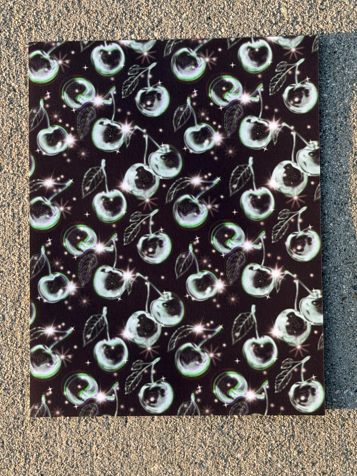 Black Cherry Glow Cardstock | Dark Aesthetic Scrapbook Paper