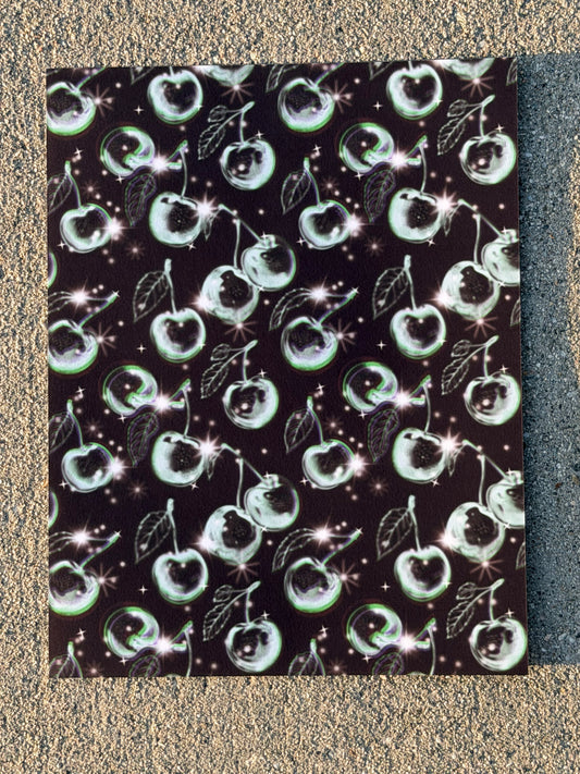 Black Cherry Glow Cardstock | Dark Aesthetic Scrapbook Paper