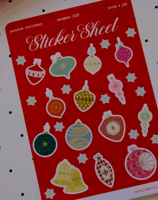 Holly Jolly Scrap & Yap Sticker Sheet
