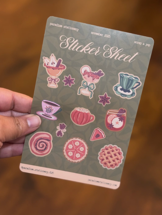 Glue & Gratitude Scrap & Yap Sticker Sheet