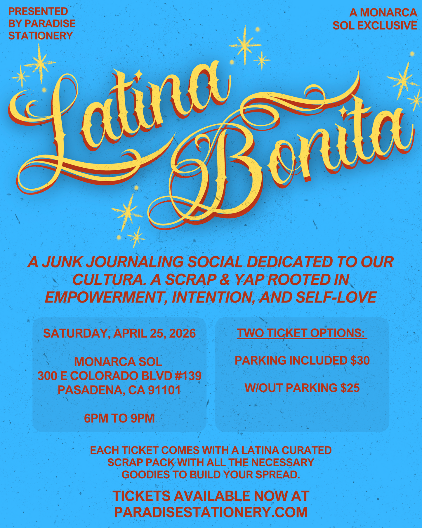 Latina Bonita Scrap & Yap (Saturday April 25)