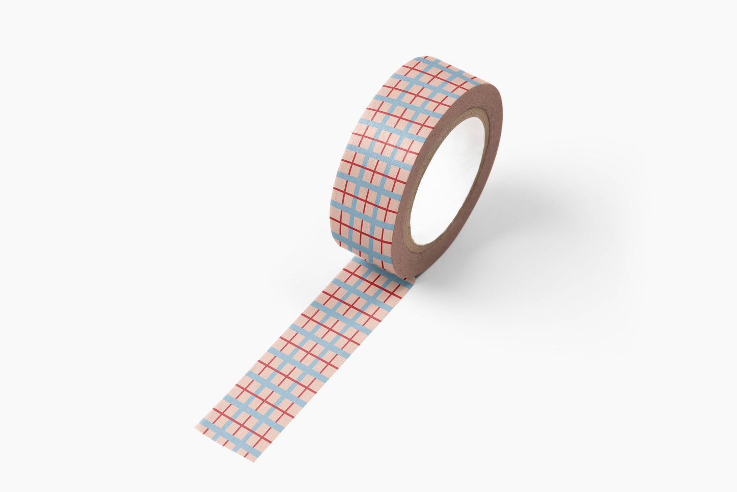 Plaid Washi Tape in Sunset Pink