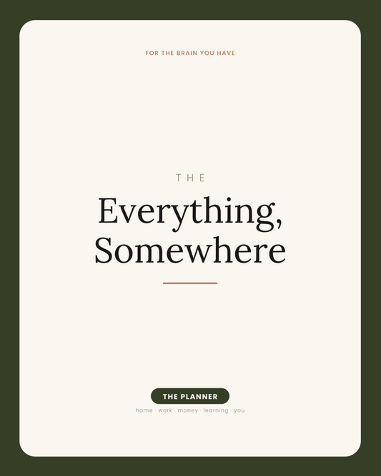 Everything, Somewhere: The Planner (Black & White)